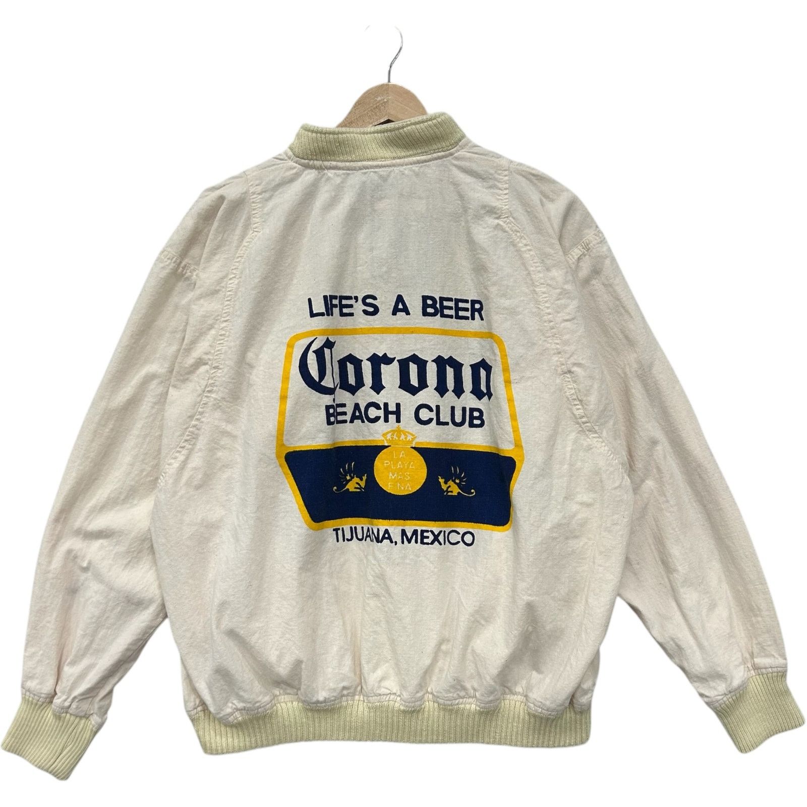 Vintage Vintage Corona Beach Club Mexico Full Zip Light Jacket XL Size US XL / EU 56 / 4 - 5 Thumbnail