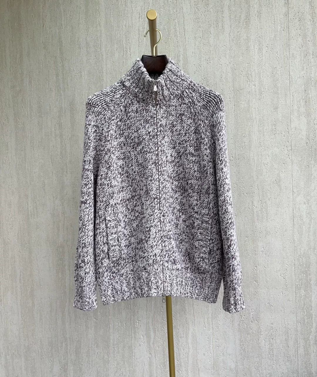 Brunello Cucinelli Brunello Cucinelli Knit Cardigan Zip Up Size US M / EU 48-50 / 2 - 1 Thumbnail