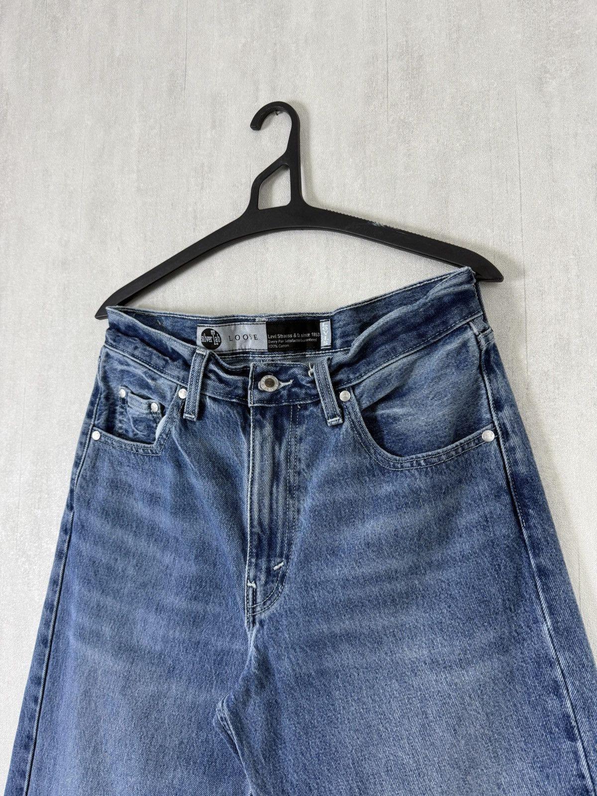 Levi's Levi’s Silver Tab Men’s Loose Fit Blue Denim Jeans Pants Size US 30 / EU 46 - 6 Thumbnail
