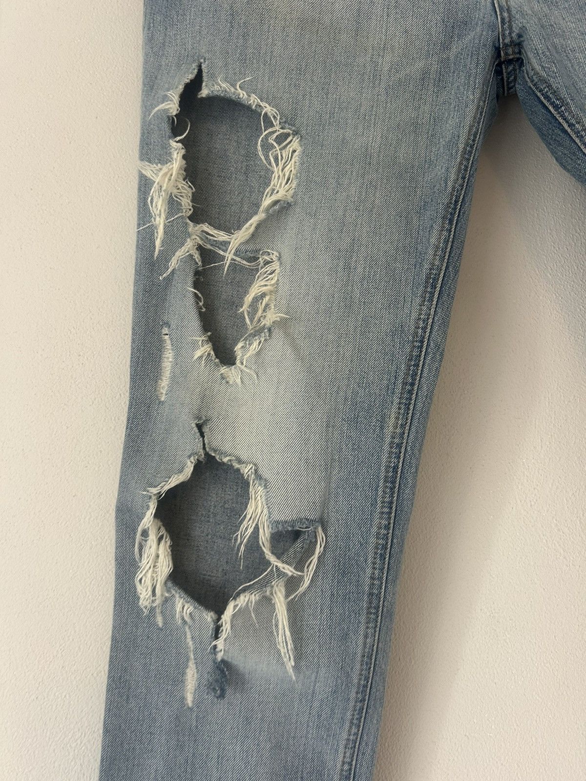 Dolce & Gabbana Light Blue Destroyed Jeans Size US 36 / EU 52 - 5 Thumbnail