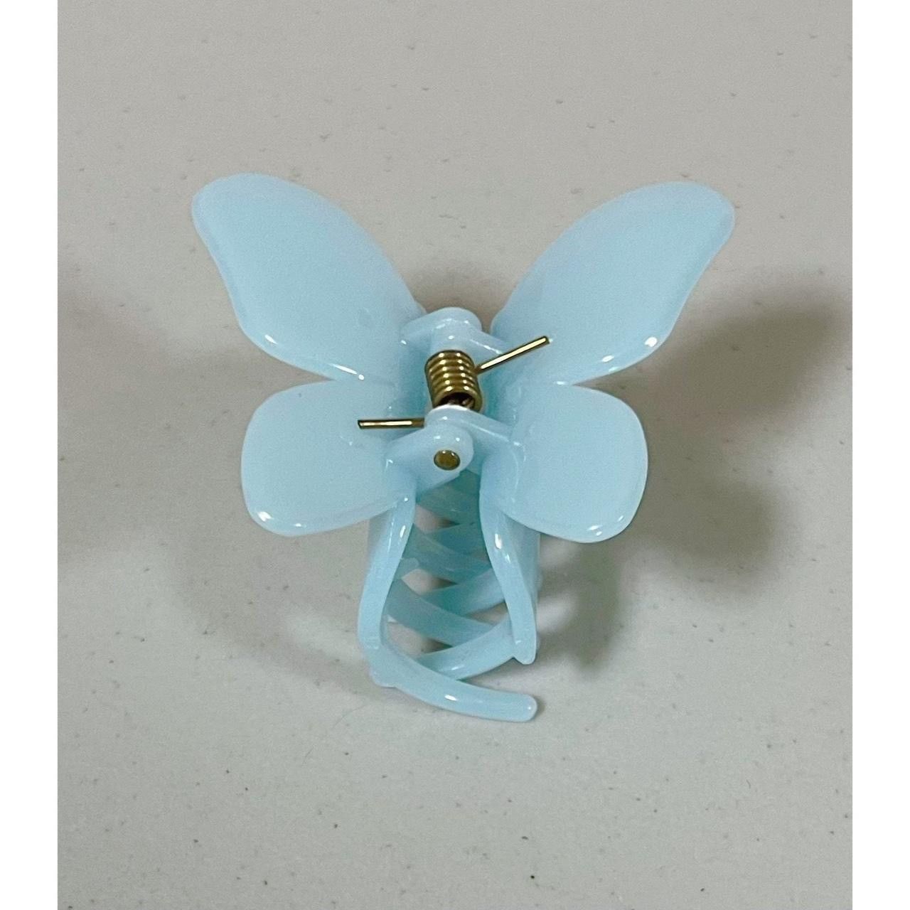 Japanese Brand × Vintage Blue Pastel Butterfly Claw Clip for Hair 🦋✨ Size ONE SIZE - 2 Thumbnail