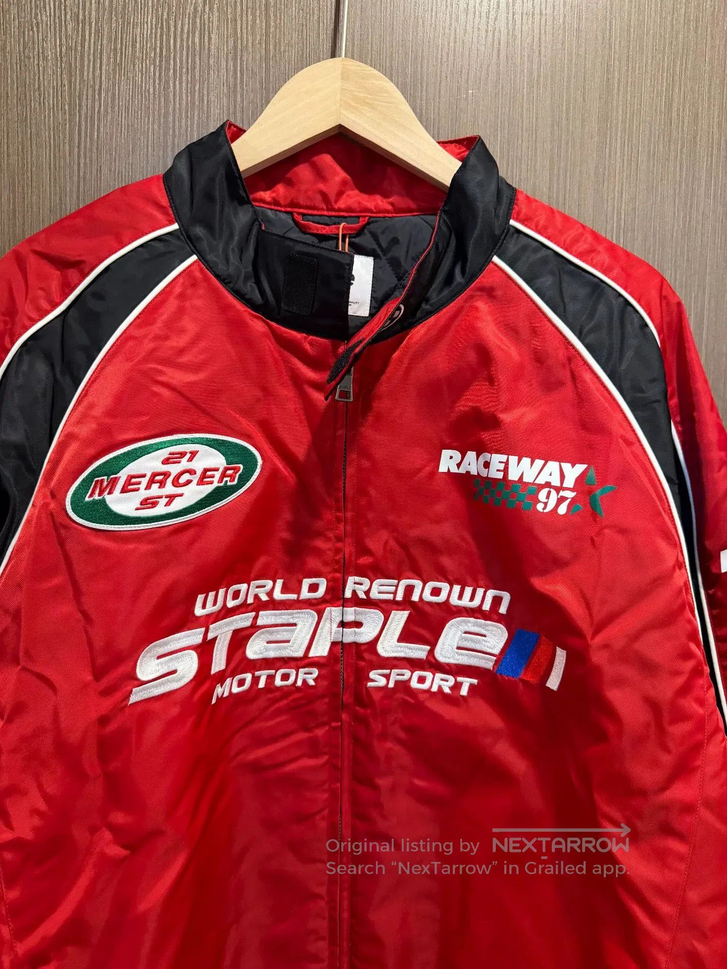 Staple STAPLE Men's Fall Racing Nylon Jacket. Size US XL / EU 56 / 4 - 2 Thumbnail
