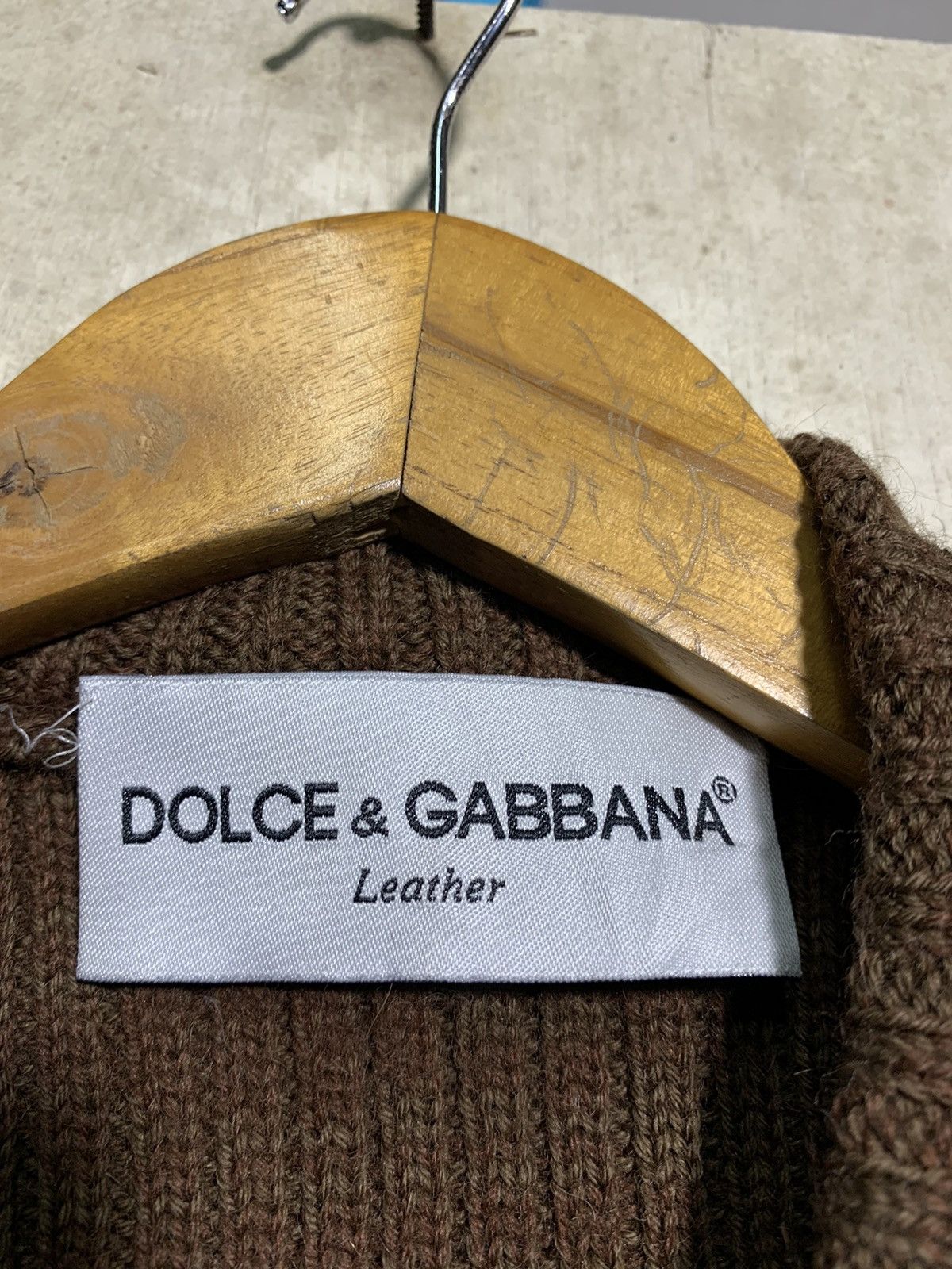 Dolce & Gabbana 🔥D&G LEATHER VEST BROWN Size US M / EU 48-50 / 2 - 8 Thumbnail