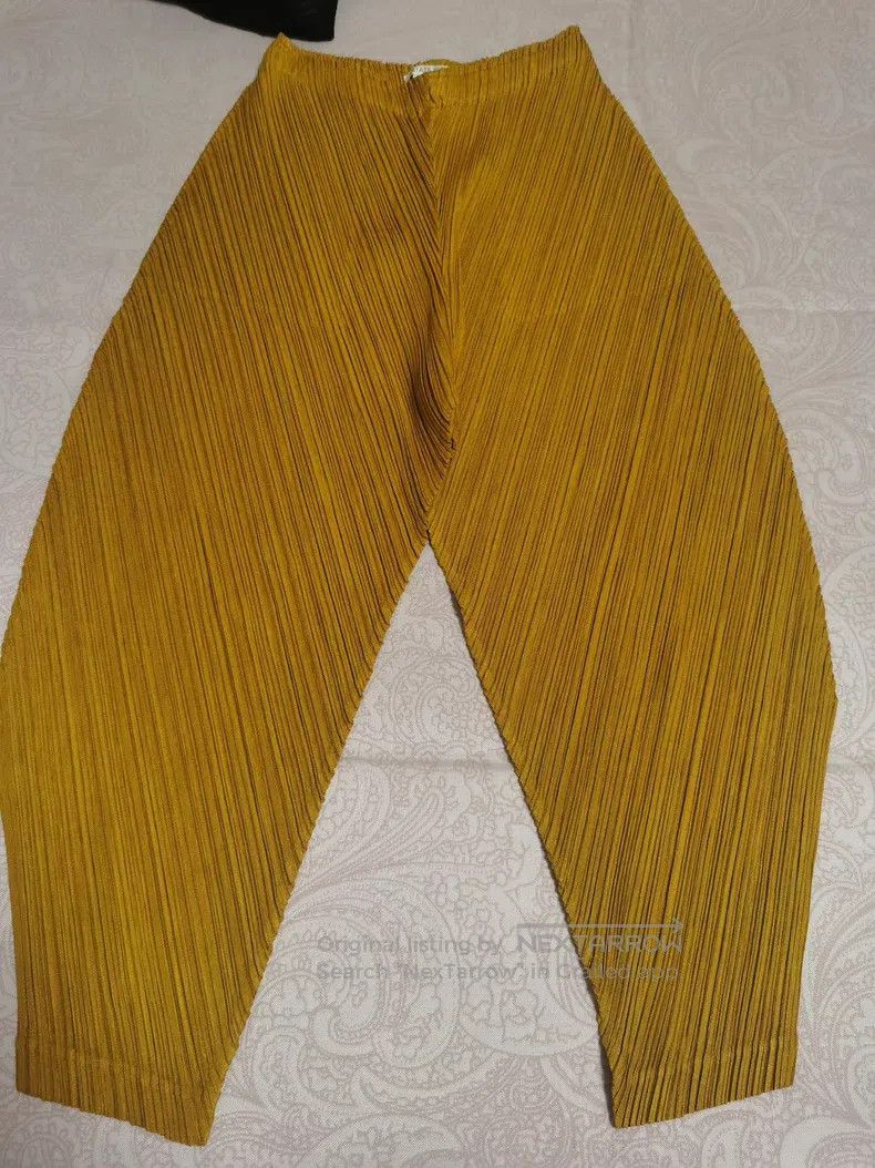 Issey Miyake Issey Miyake Yellow Pants Size 26" / US 2 / IT 38 - 5 Thumbnail