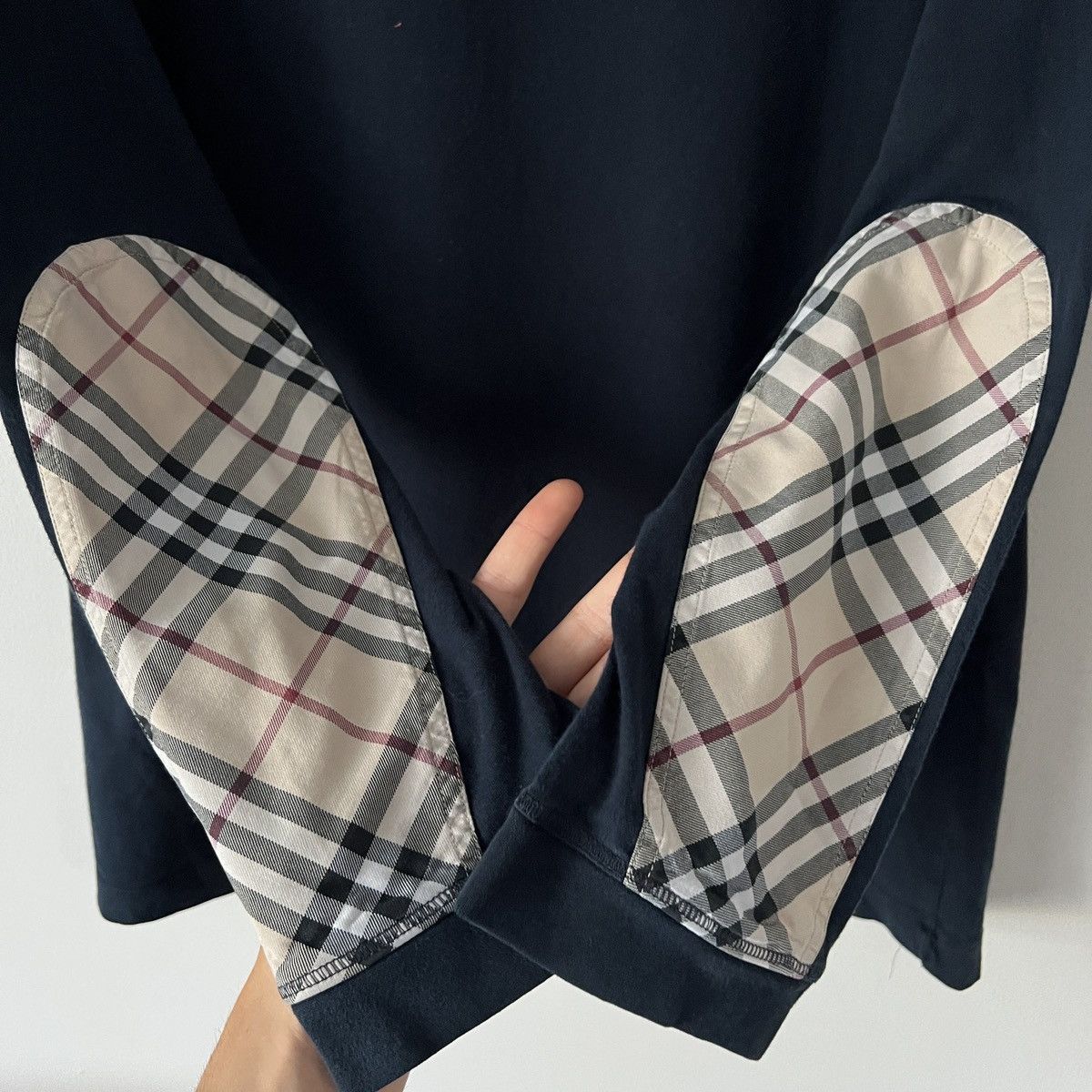 Burberry Burberry Nova Check Long Sleeve Tshirt Men's M Size US M / EU 48-50 / 2 - 3 Thumbnail