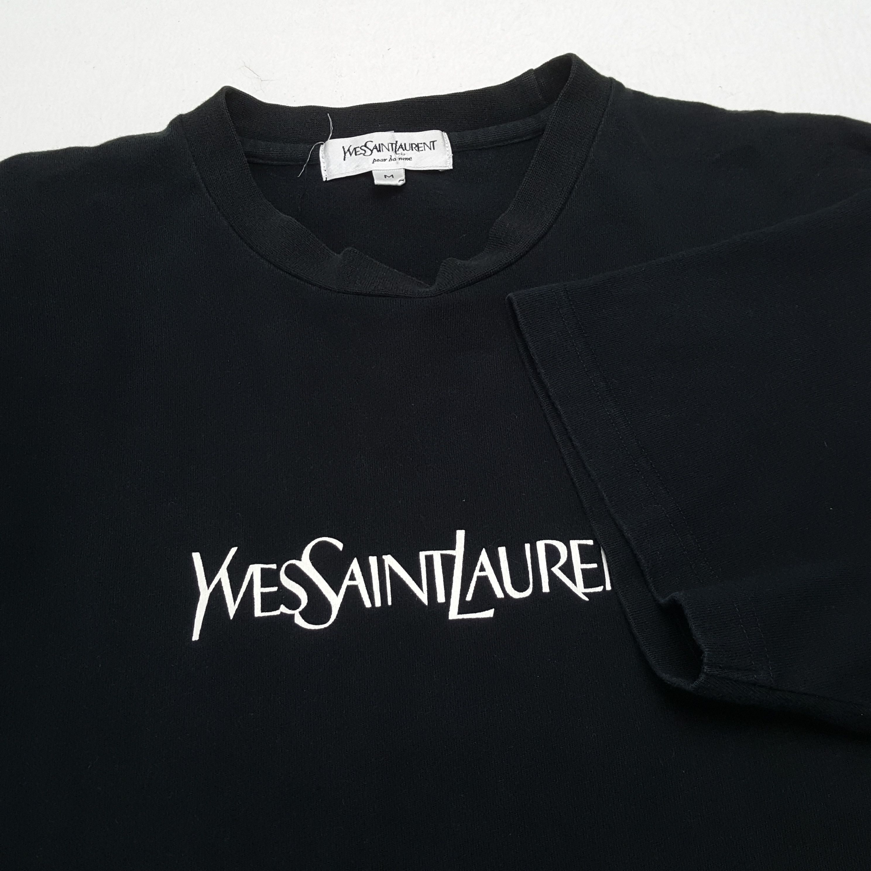 Vintage × Yves Saint Laurent YVES SAINT LAURENT Fashion Style Spellout Design Tshirt Size US M / EU 48-50 / 2 - 5 Thumbnail