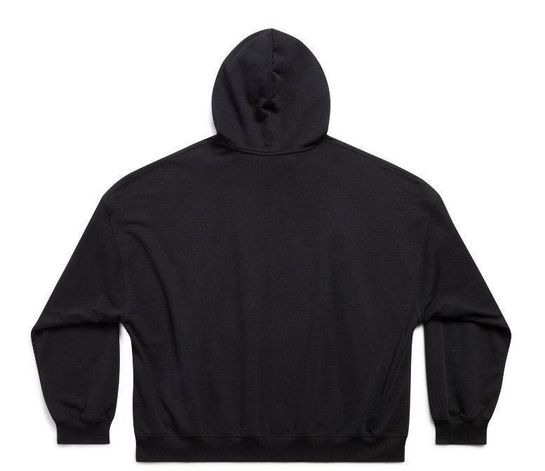 Balenciaga o1s1rm1125 Mirror Hoodie Oversized in Black Size US XL / EU 56 / 4 - 2 Thumbnail