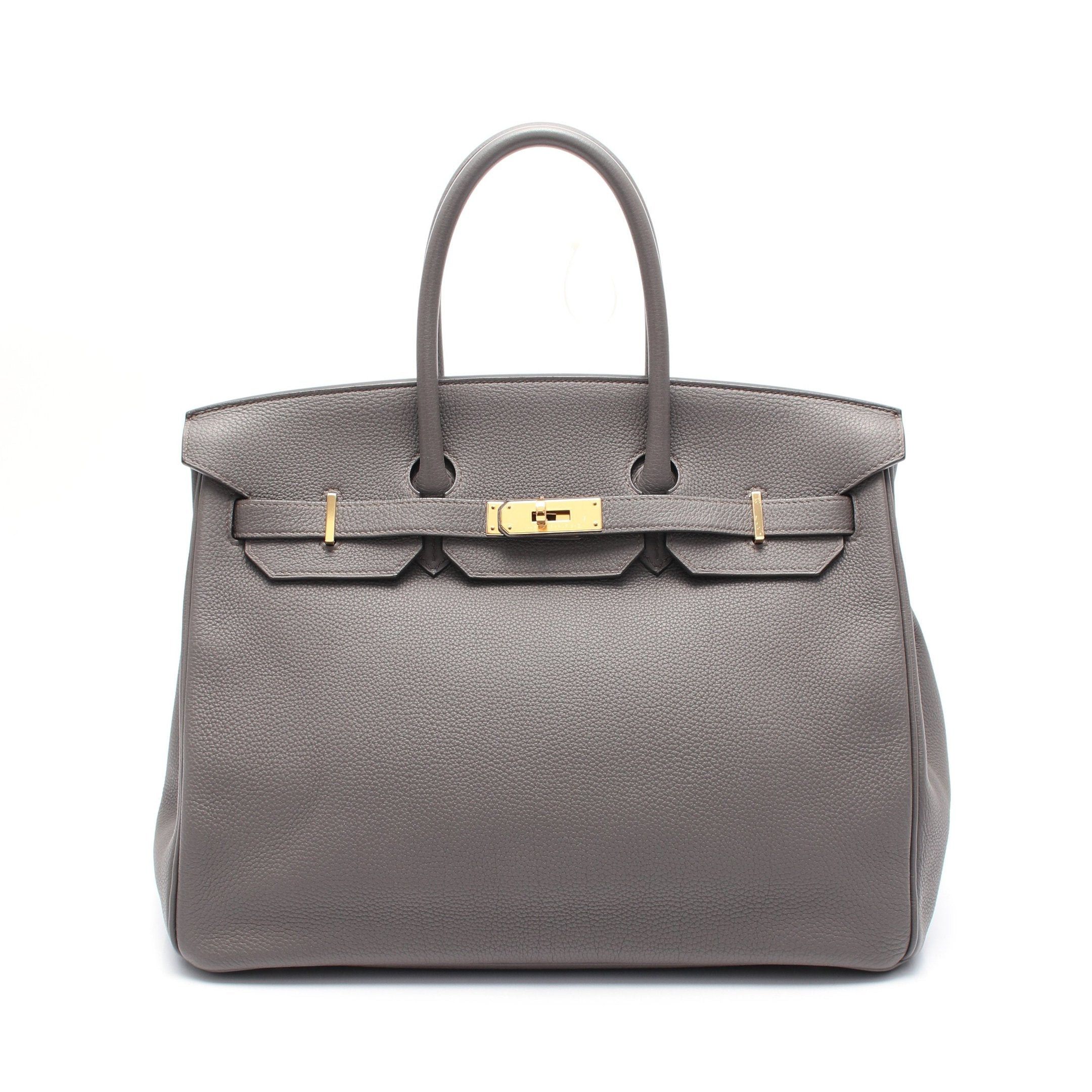 Hermes Hermes Birkin 35 Grimeyer Handbag Togo Gray Gold Hardware A Stamp Size ONE SIZE - 1 Thumbnail