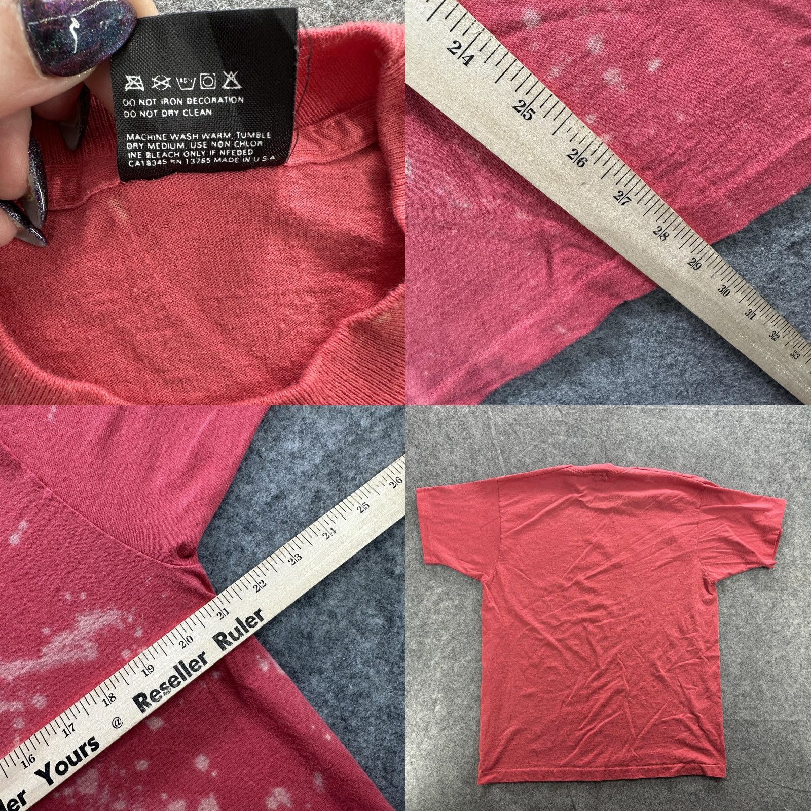 Vintage VINTAGE Screen Stars Best Unity Earth Shirt Mens XL Red Graphic Print 90s USA Size US XL / EU 56 / 4 - 8 Thumbnail