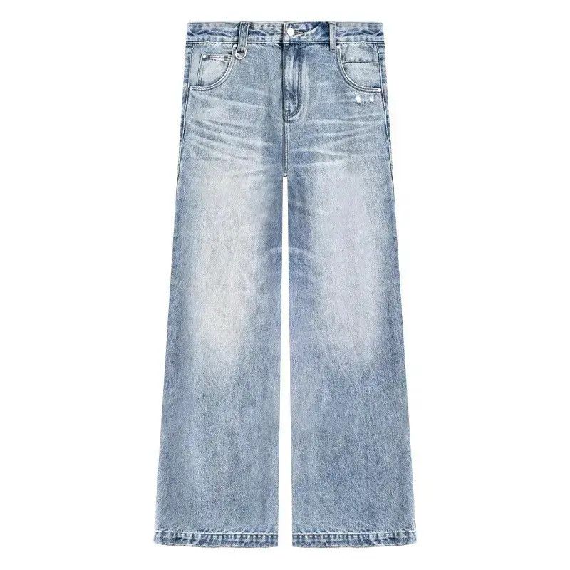 Japanese Brand Retro loose straight leg wide leg jeans Size US 32 / EU 48 - 5 Thumbnail