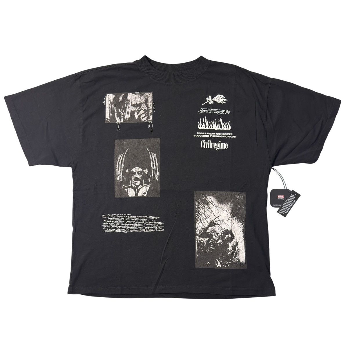 Civil Regime × Marvel Comics Civil Regime Marvel Wolverine Black Shirt Brand New W/ Tags Size US M / EU 48-50 / 2 - 4 Thumbnail