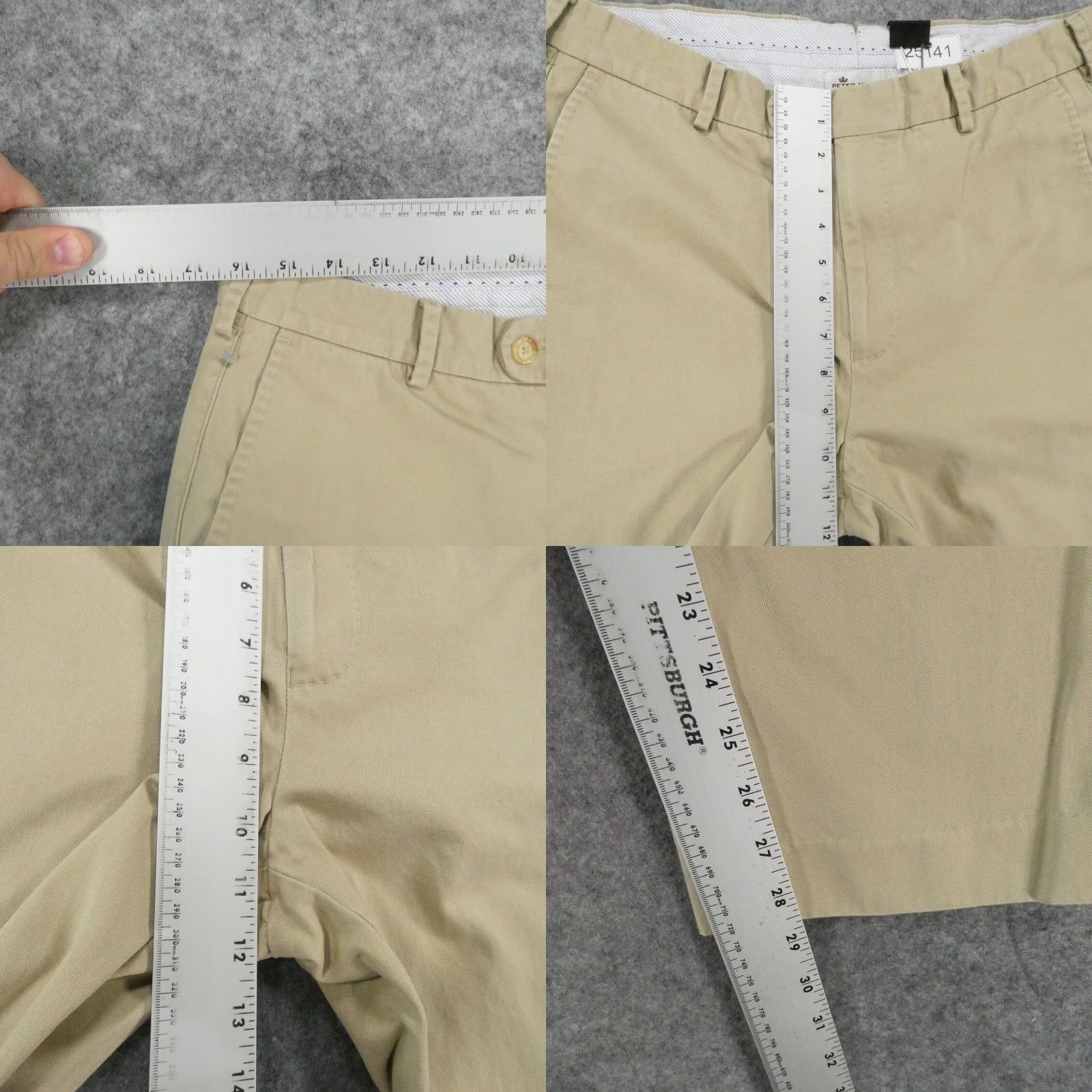 Peter Millar Peter Millar Pants Mens 33 Chino Flat Front Khaki Preppy Casual Beige Be Size US 33 - 8 Thumbnail