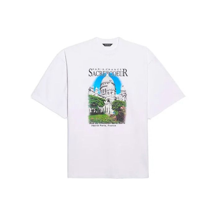 Balenciaga Balenciaga Graphic Print Short Sleeve T-Shirt Size US M / EU 48-50 / 2 - 1 Thumbnail