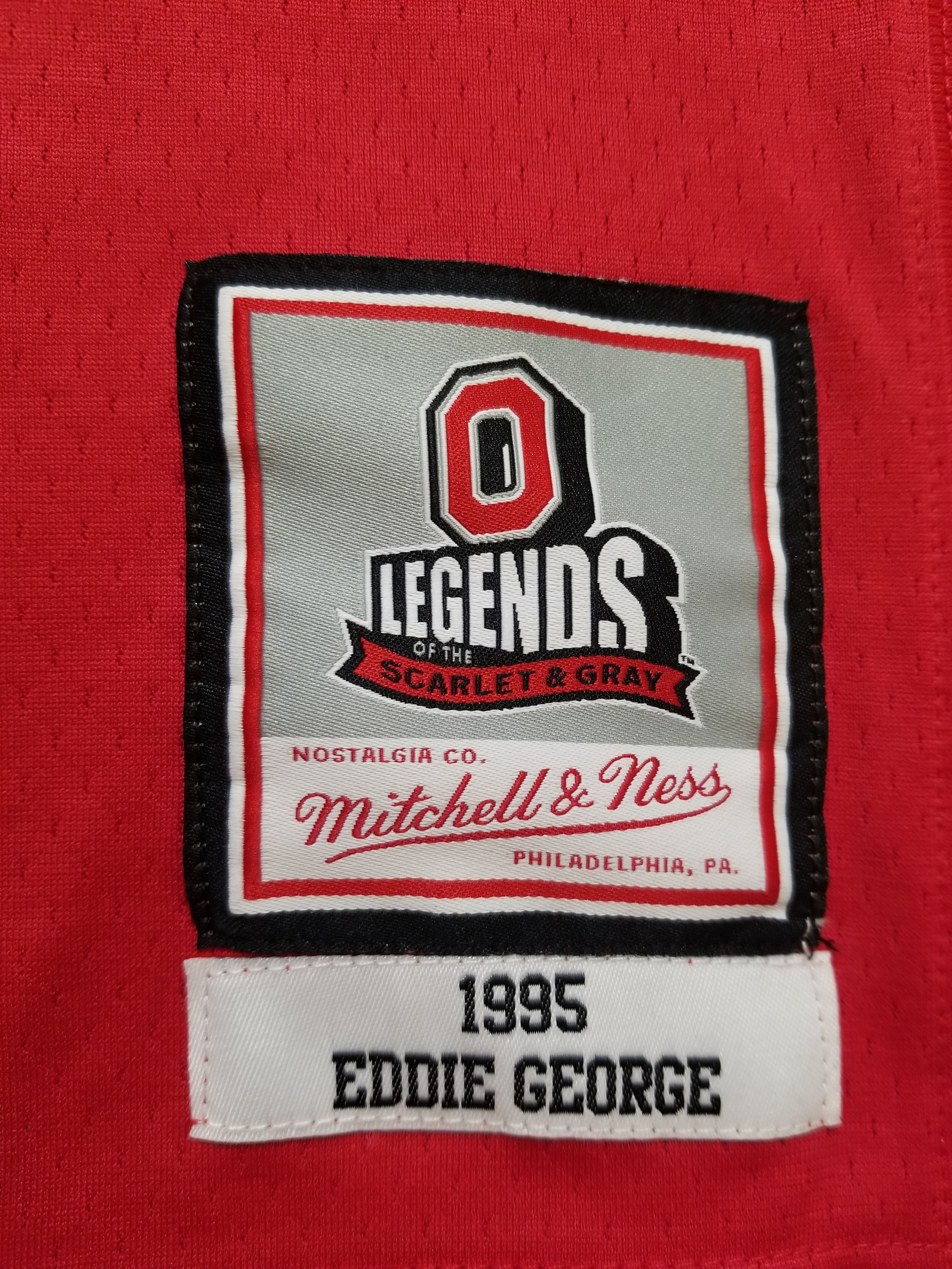 Mitchell & Ness NCAA FOOTBALL JERSEY OHIO STATE BUCKEYES 1995 EDDIE GEORGE Size US M / EU 48-50 / 2 - 10 Thumbnail