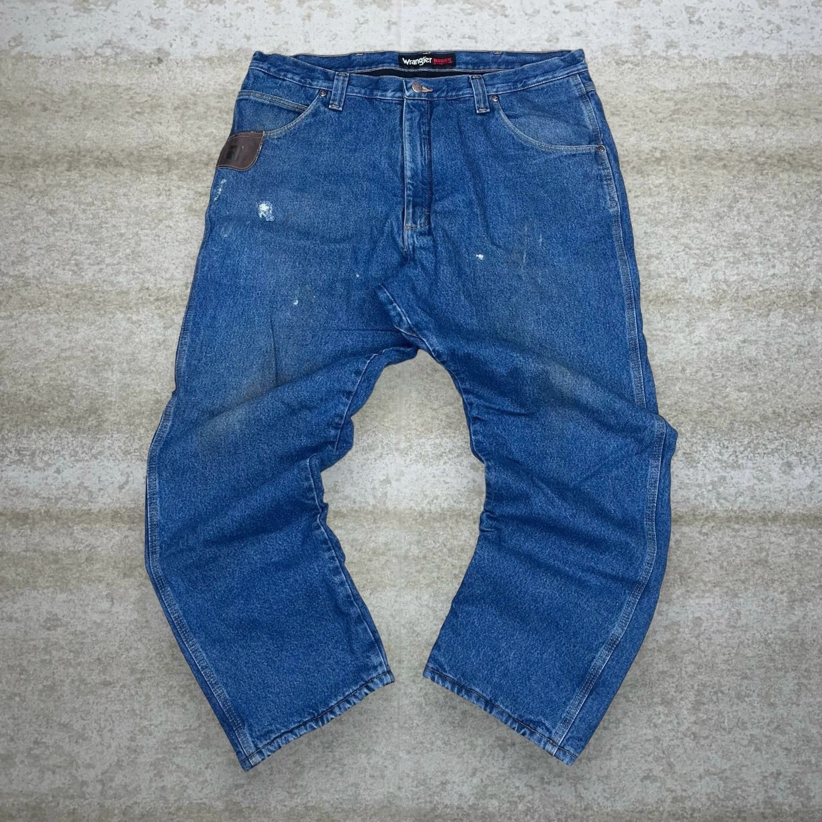 Wrangler Vintage Y2K Wrangler Riggs Jeans 40x30 Relaxed Medium Wash Size US 40 / EU 56 - 2 Thumbnail
