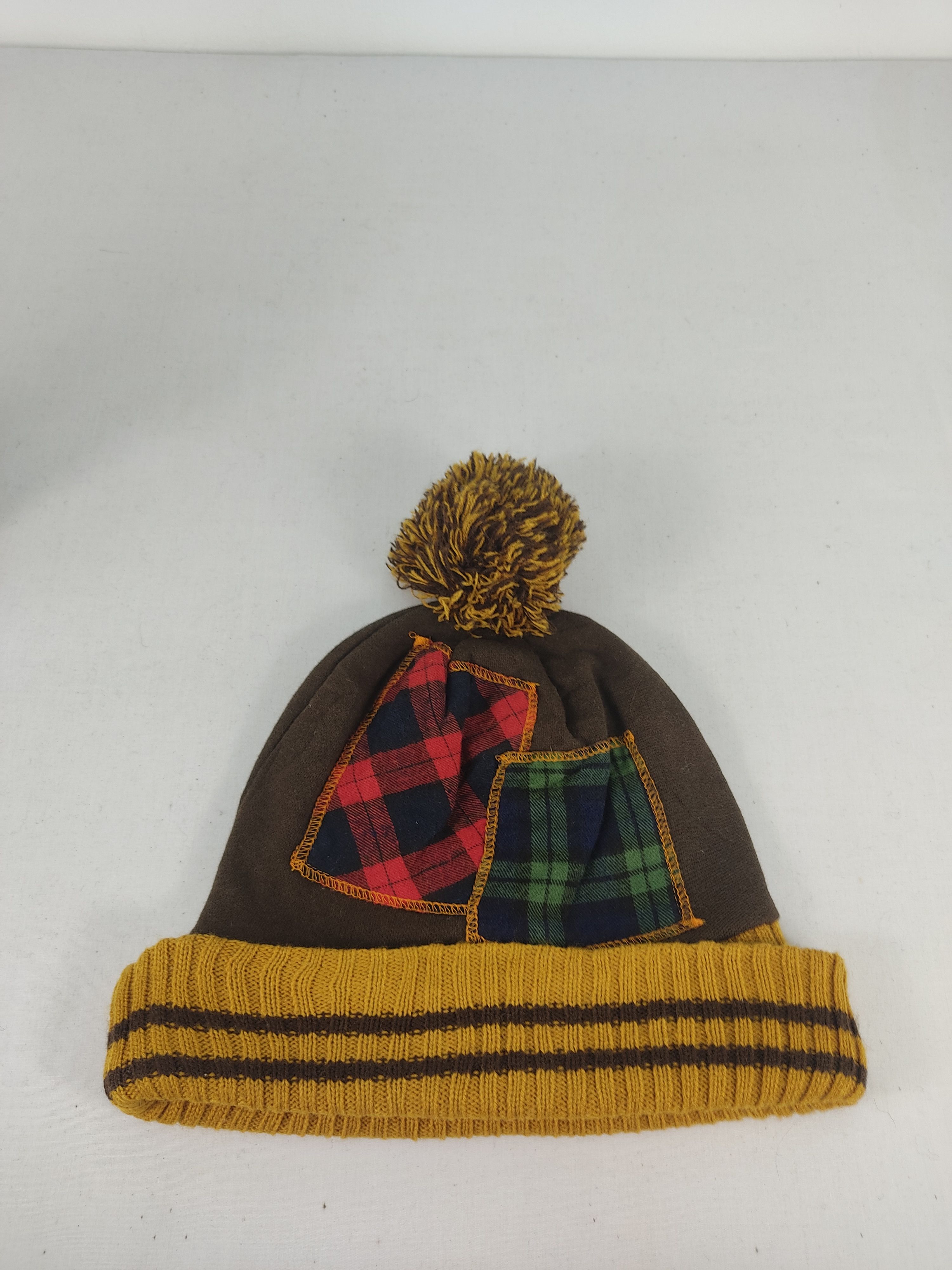 Japanese Brand Japanese Brand Patchwork Beanie / Snow Hat / Snow Cap Size ONE SIZE - 5 Thumbnail