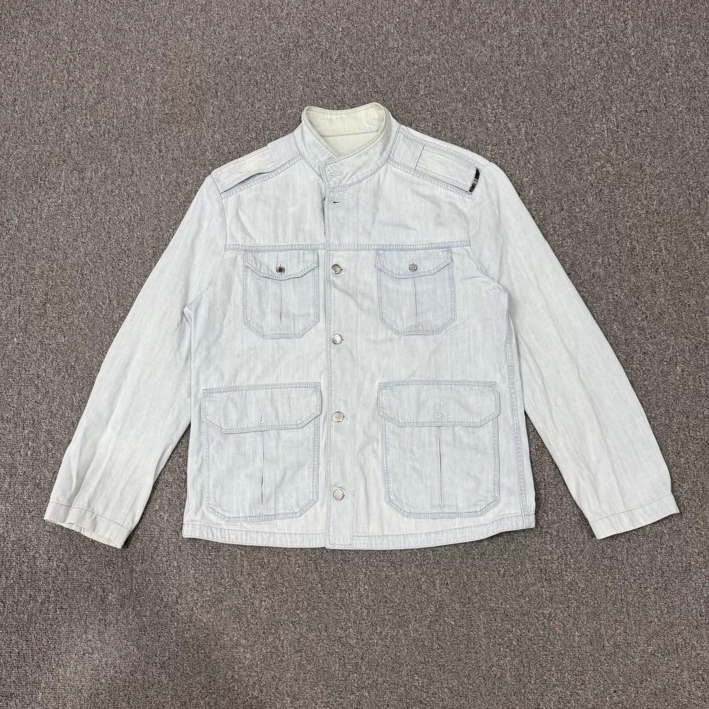 Louis Vuitton LV blue multi-pocket long-sleeve shirt-jacket 52 95 New Size US L / EU 52-54 / 3 - 1 Thumbnail