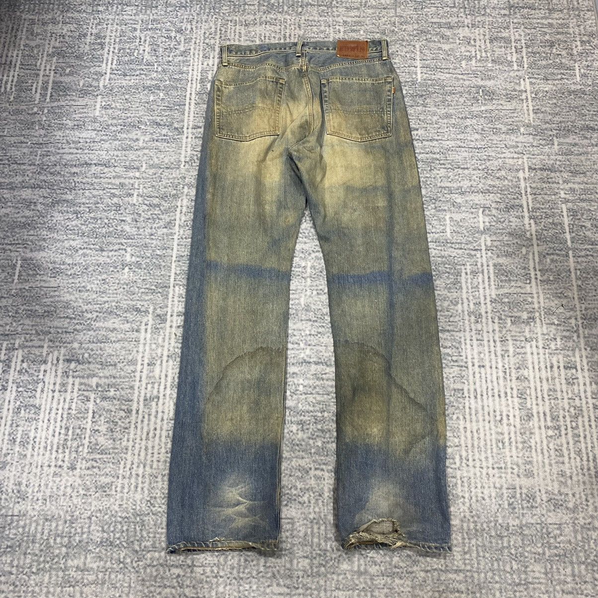 Edwin × Vintage Selvedge☠️ Edwin 505x Mudwash Jeans Dirty 90s 80s Distressed Size US 32 / EU 48 - 2 Thumbnail