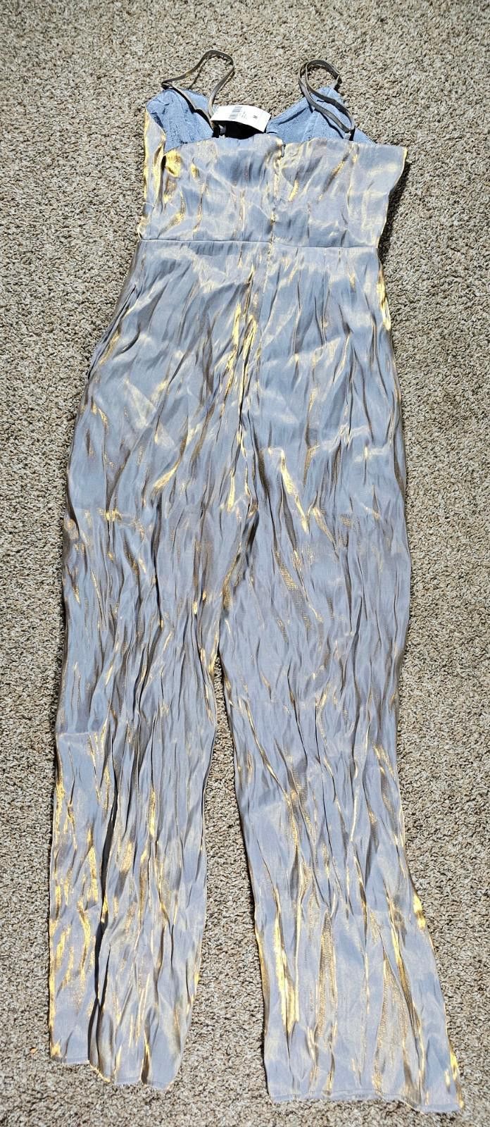 Forever 21 Forever 21 Long Jumpsuit Dusty Blue Medium NWT Size 32" / US 10 / IT 46 - 6 Thumbnail