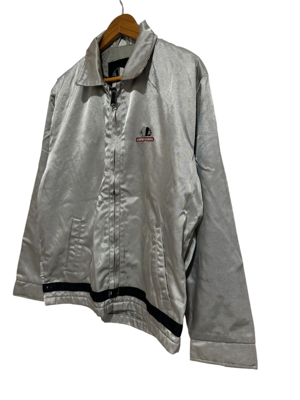 Edwin × Vintage Vintage Americanino by Edwin Silver Jacket Size US L / EU 52-54 / 3 - 3 Thumbnail