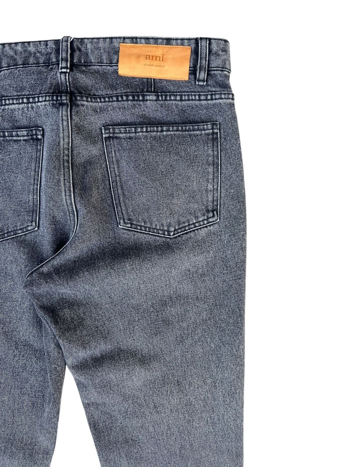 AMI AMI Made in Portugal Black Denim Cropped Jeans Size US 30 / EU 46 - 16 Thumbnail