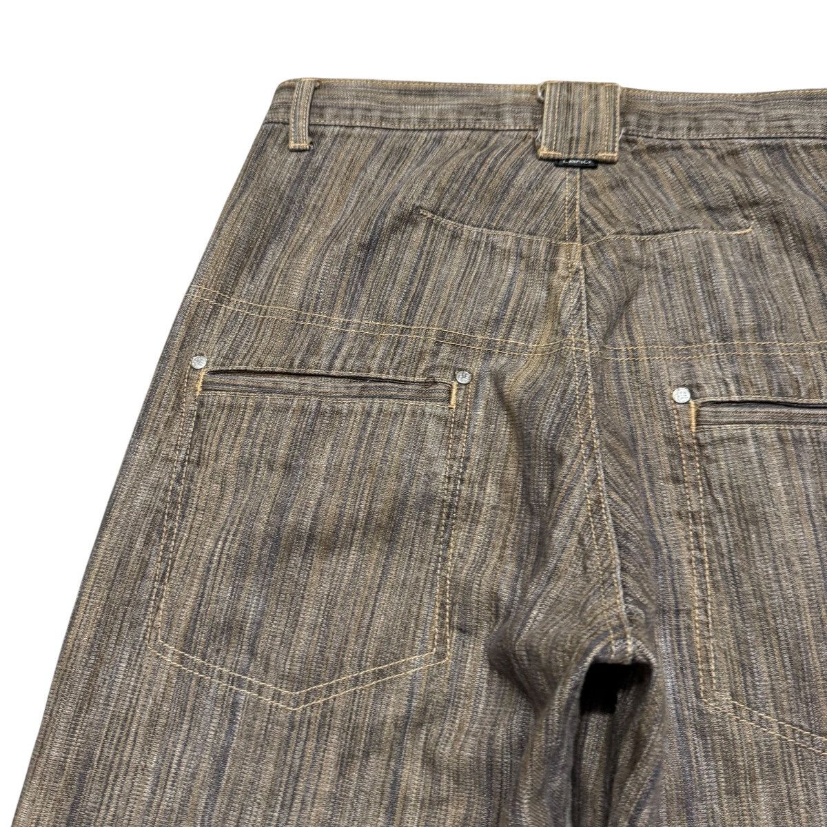 Japanese Brand LBRD Striped Denim Baggy Jeans Size US 30 / EU 46 - 11 Thumbnail