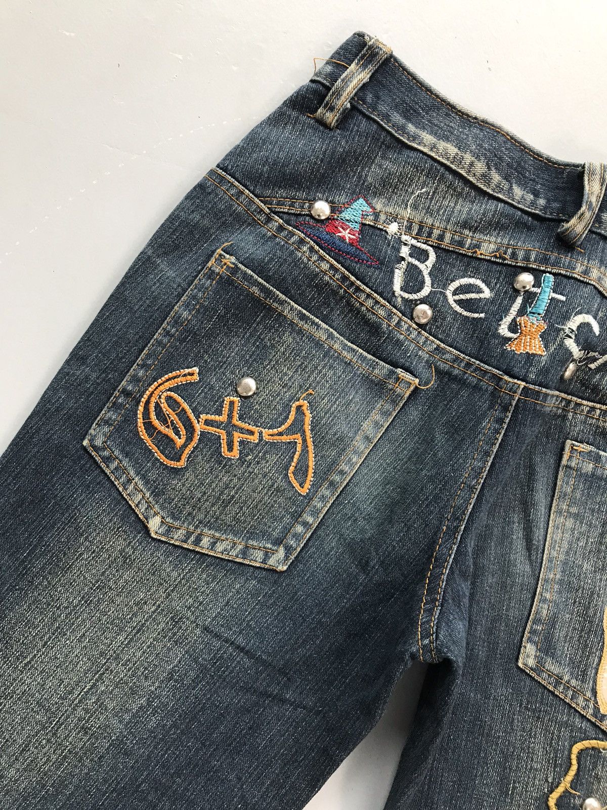 JNCO Vintage hiphop embroidered denim Size US 29 - 10 Thumbnail