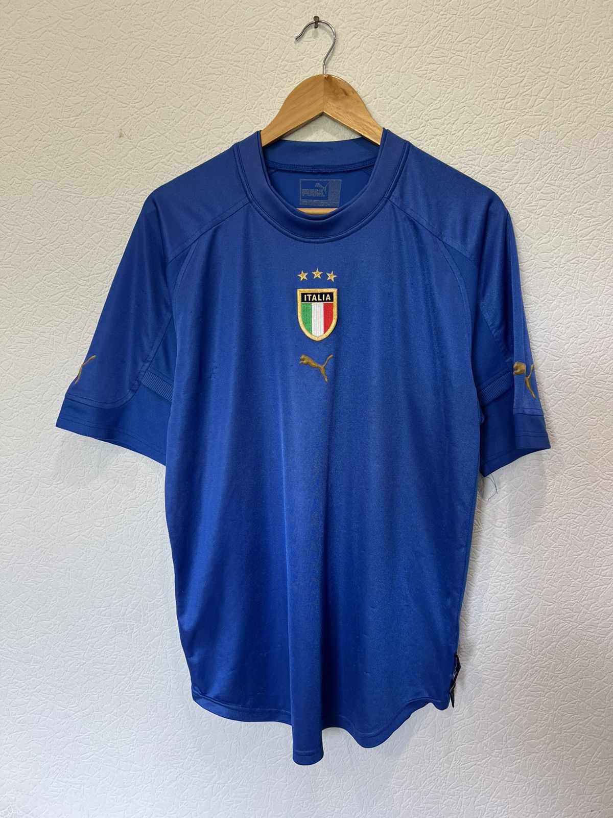 Puma Italy Puma 2004 Home Kit Soccer Jersey Football Shirt Italia Size US L / EU 52-54 / 3 - 1 Thumbnail