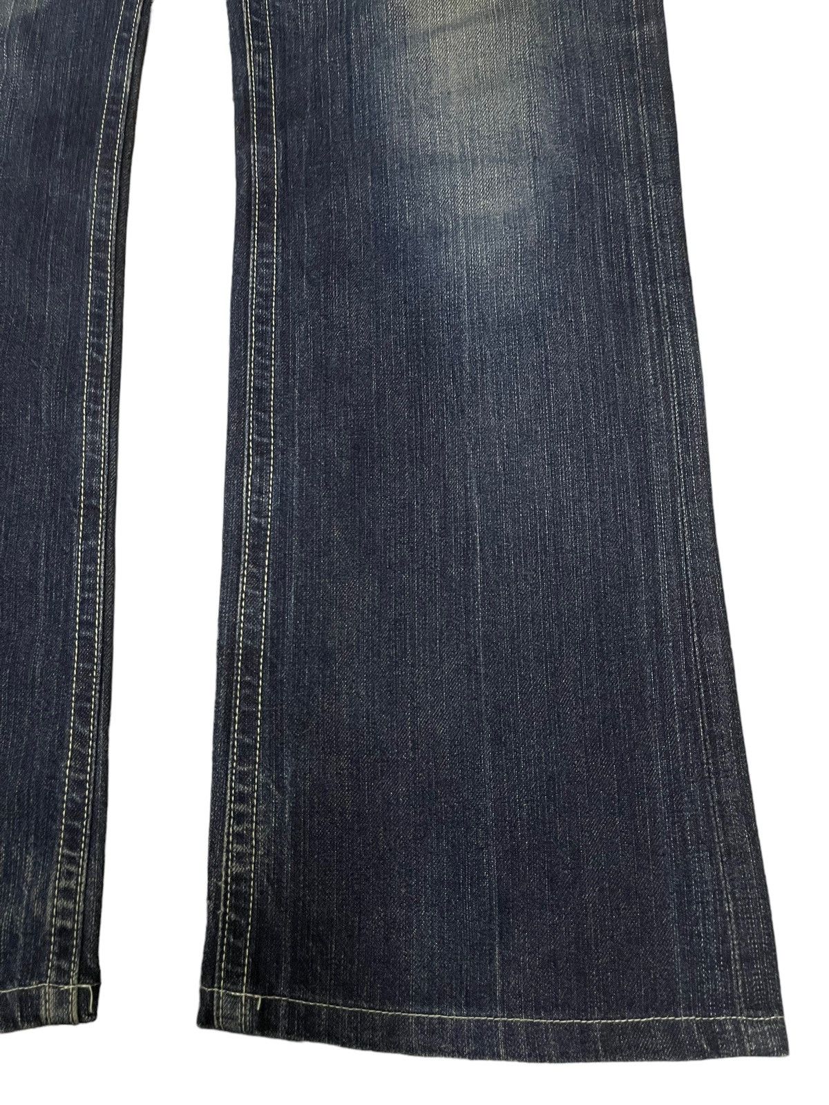 Uniqlo Vintage Y2K Japanese Uniqlo Blue Faded Wash Regular Bootcuts Size US 34 / EU 50 - 7 Thumbnail