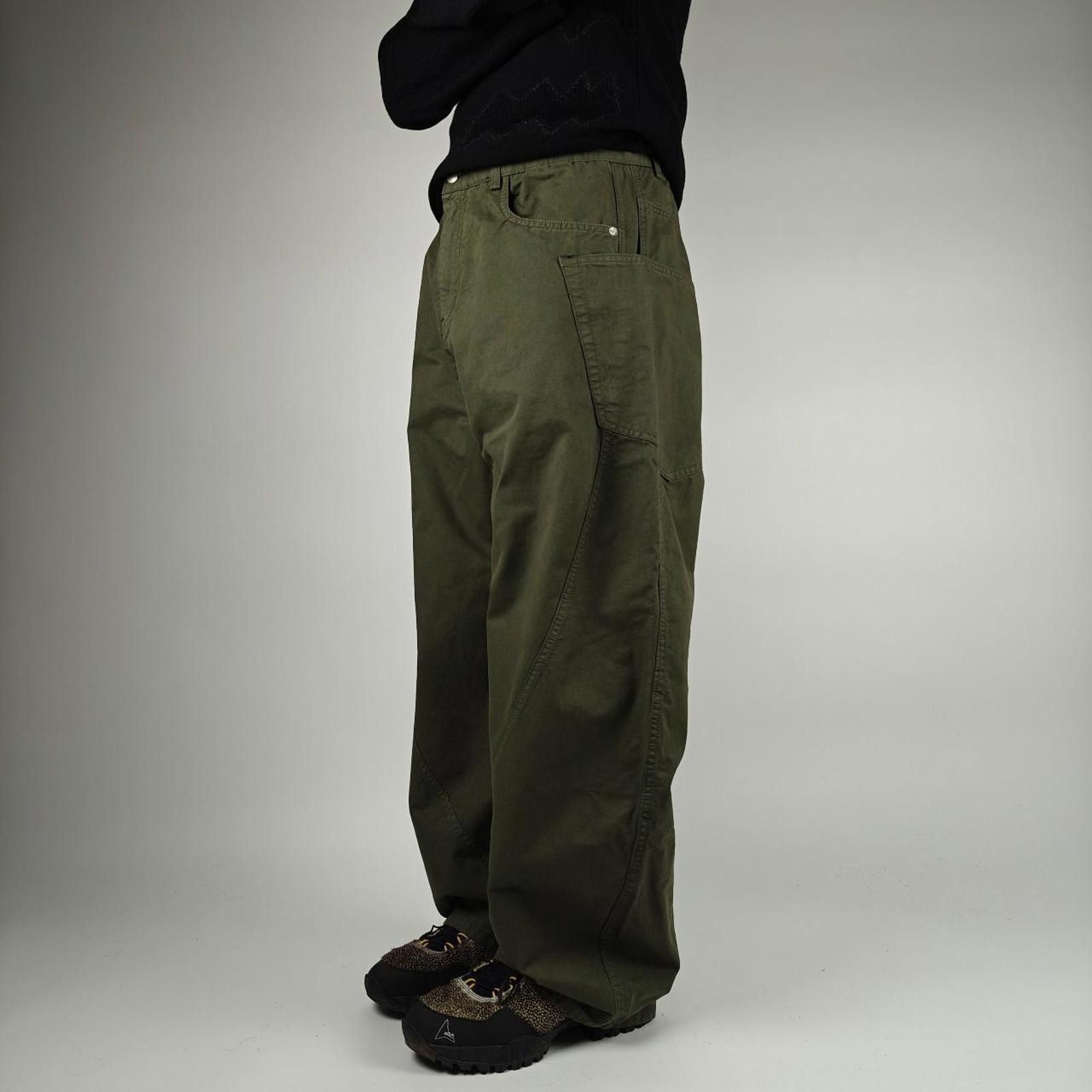 Other Japanese Green Curve Seam Fatigue Wide Leg Pants Size US 32 / EU 48 - 2 Thumbnail