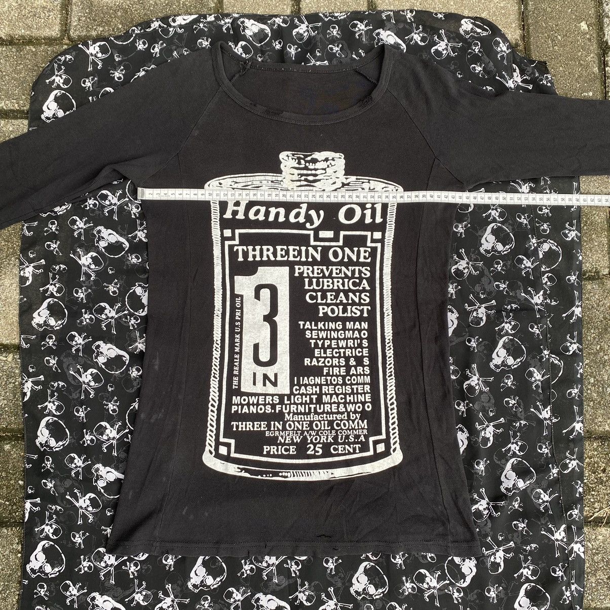 Vintage Japanese Handy Oily 3in1 Poem Slim Fit Longsleeve Tshirt Size US M / EU 48-50 / 2 - 15 Thumbnail