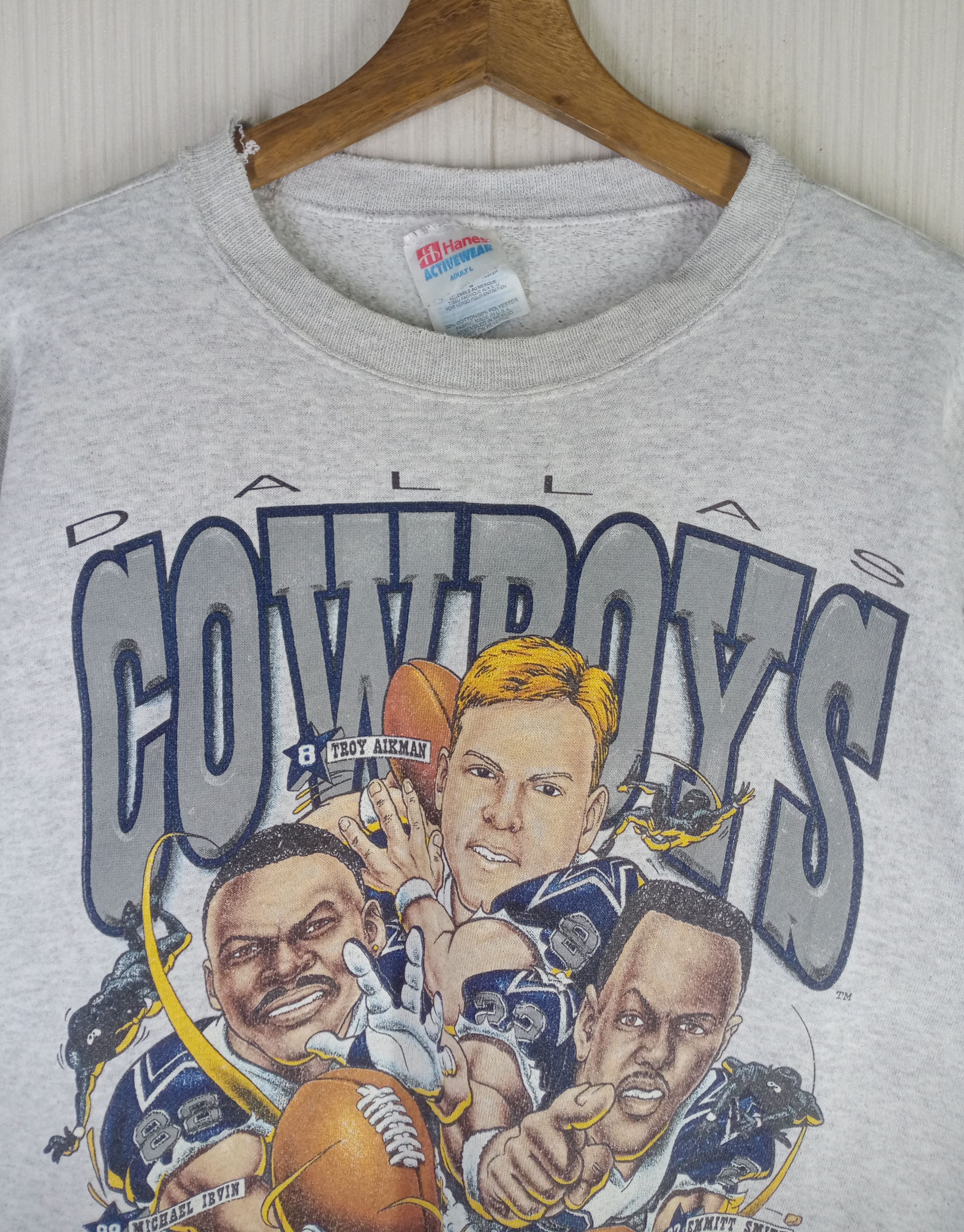 NFL Rare Vintage 90s Dallas Cowboys Sweatshirt Size US L / EU 52-54 / 3 - 6 Thumbnail