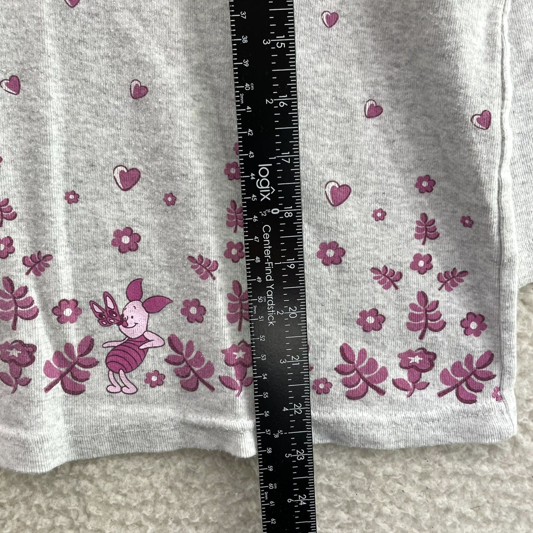 Disney VINTAGE Disney Winnie the Pooh Top Shirt Womens XL V-Neck 3/4 Sleeve Gray T-Shirt Size XL / US 12-14 / IT 48-50 - 7 Thumbnail