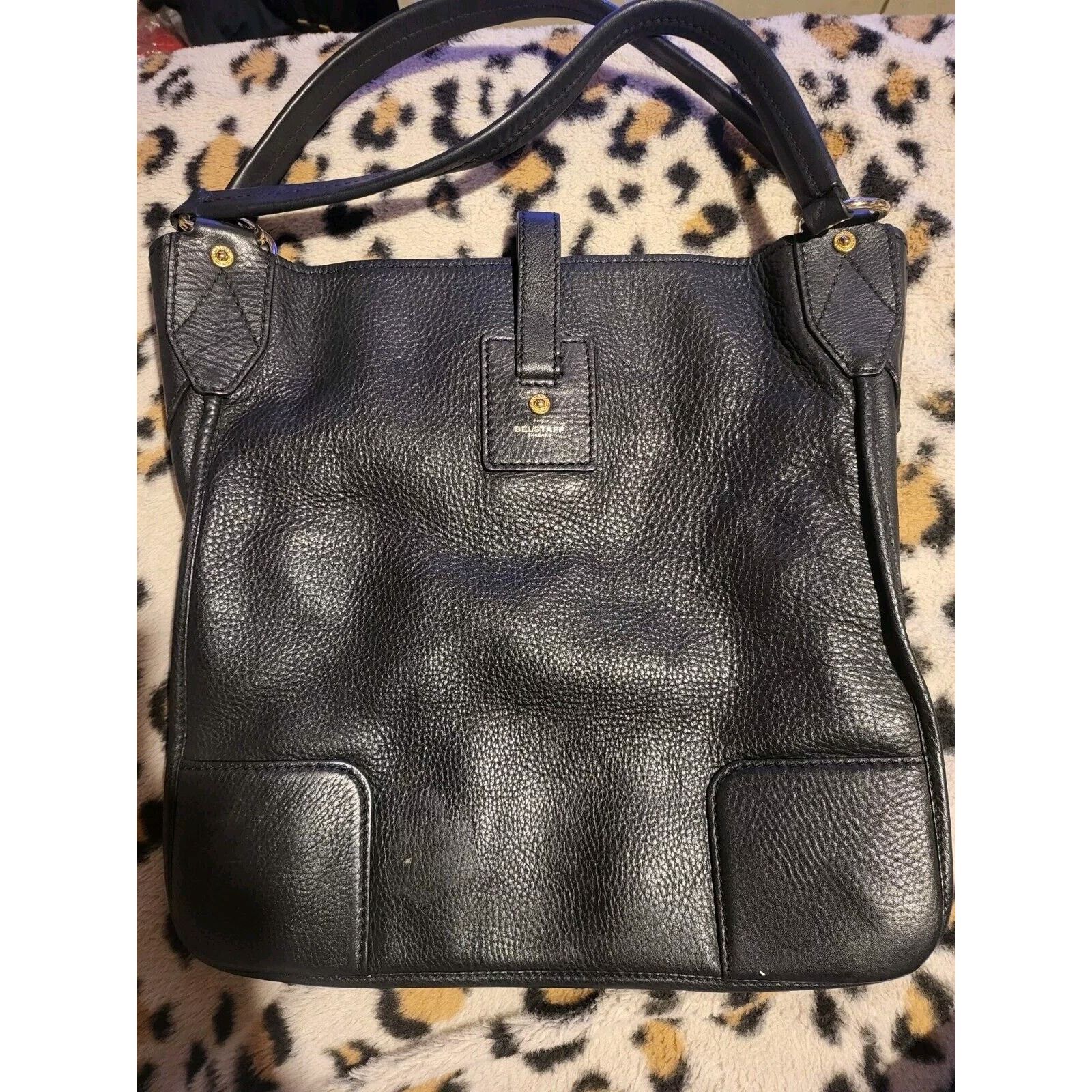 Belstaff Belstaff Nottingham Tote Leather Black Size ONE SIZE - 1 Thumbnail