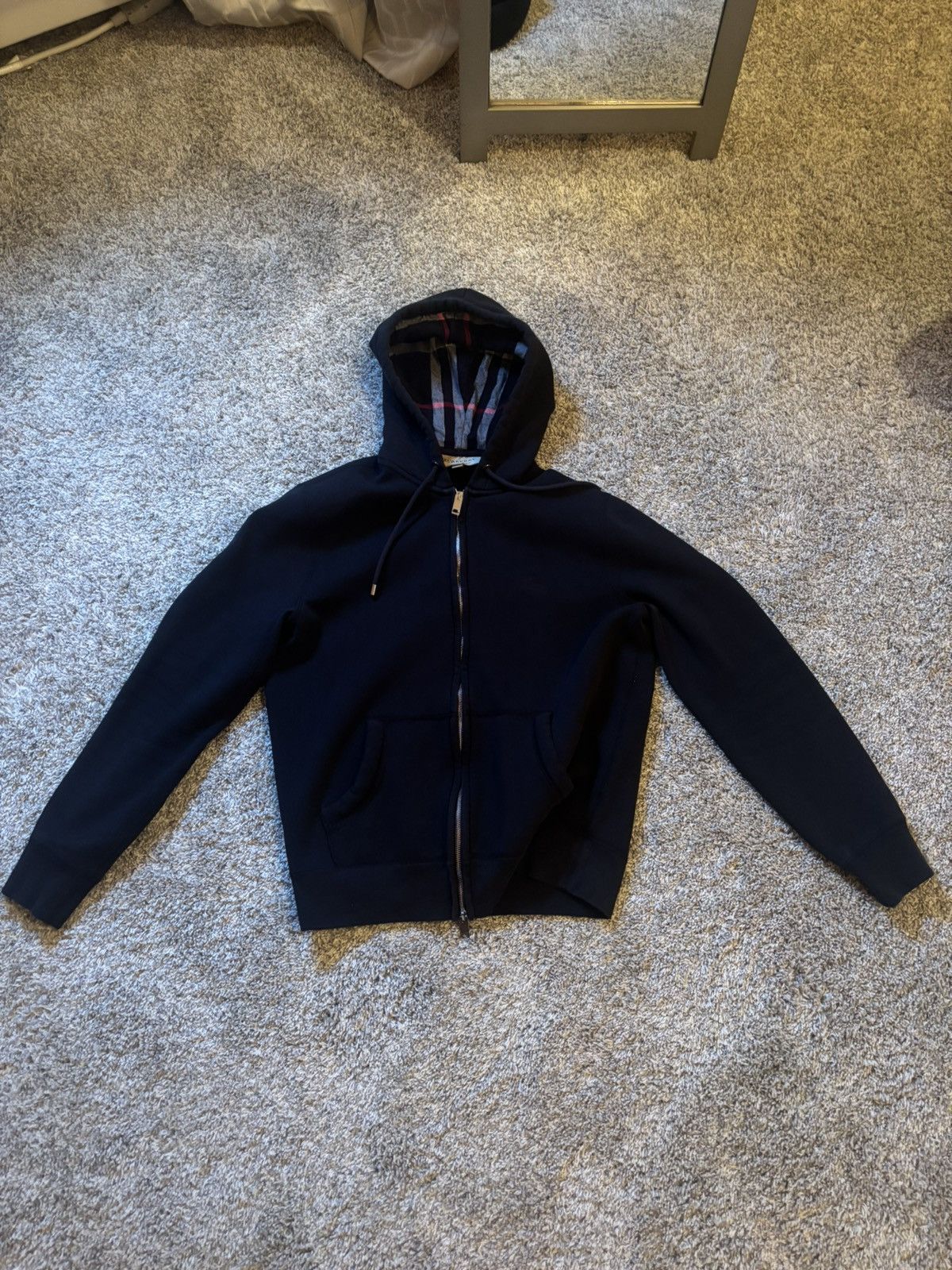 Burberry Zip Up Hoodie