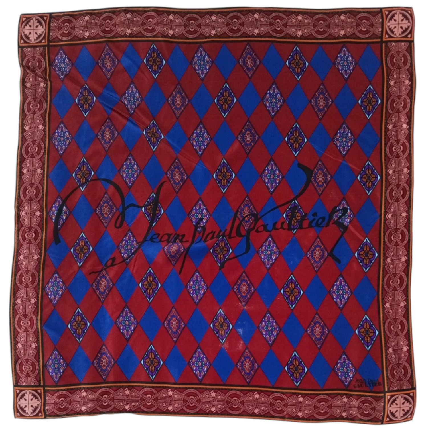 Jean Paul Gaultier JEAN-PAUL GAULTIER Paris France Signed Abstract Silk Scarf Size ONE SIZE - 1 Thumbnail