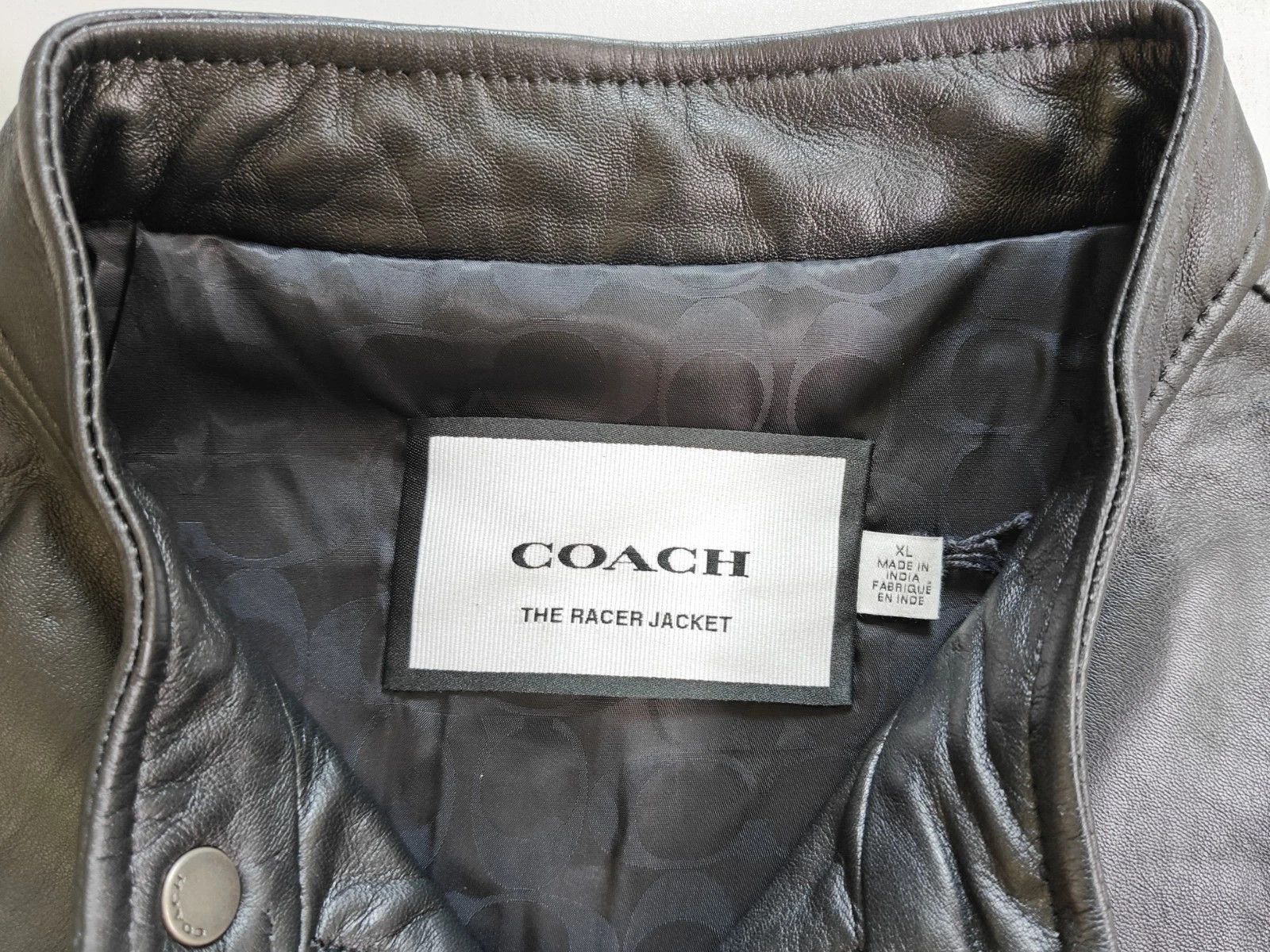 Coach Coach Leather Racer Jacket FTP 5054 Size US XL / EU 56 / 4 - 4 Thumbnail