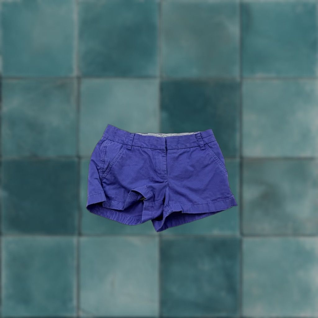 J.Crew J.Crew Shorts Womens 0 Purple Chino 3" Inseam Comfort Slash Pockets Mid Rise Casual Summer Spring Womens Size 25" / US 0 / IT 36 - 1 Thumbnail