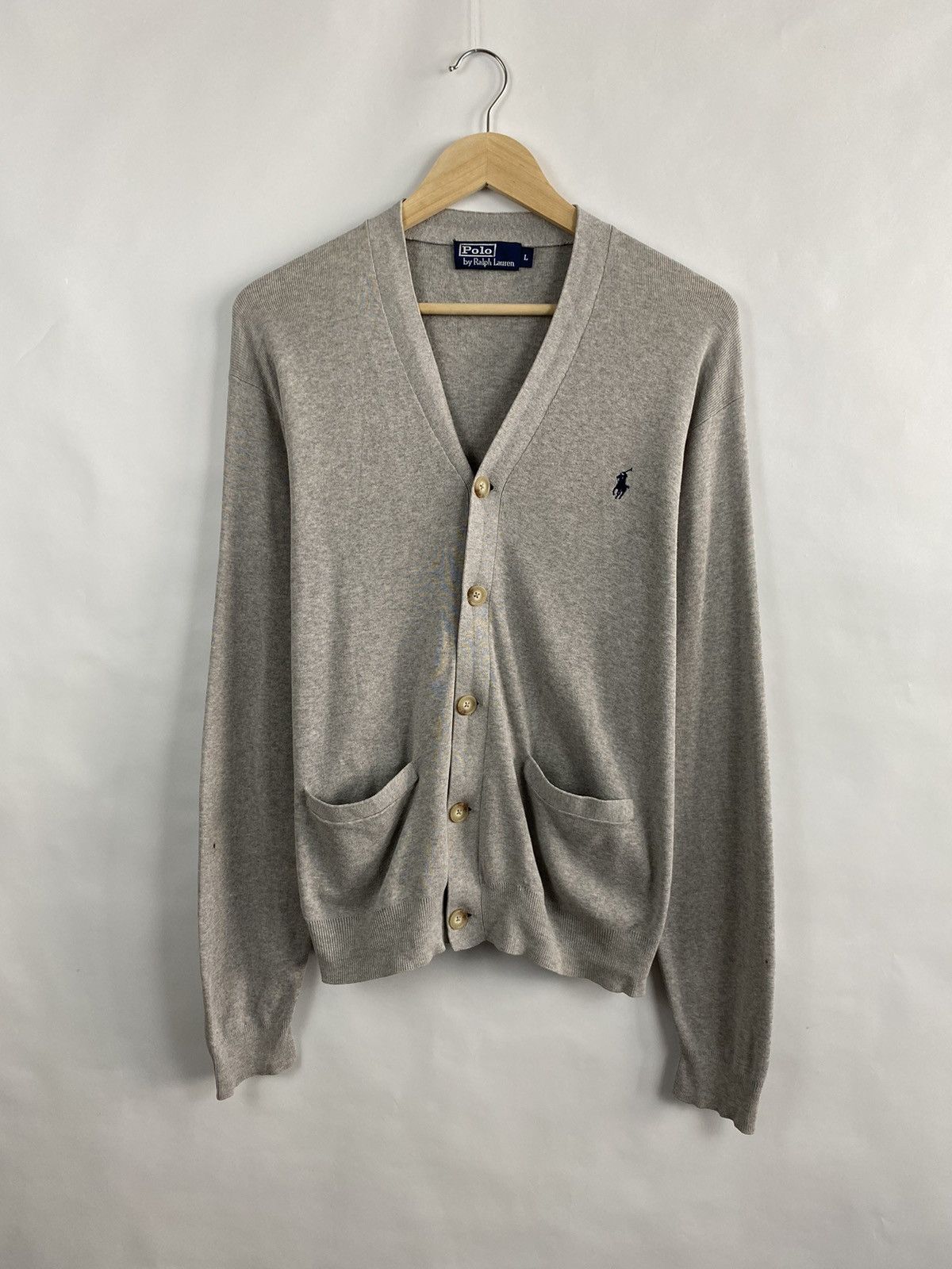 Polo Ralph Lauren Vintage 90s Ralph Lauren Knitted Cardigan Sweater rare retro Size US L / EU 52-54 / 3 - 2 Thumbnail