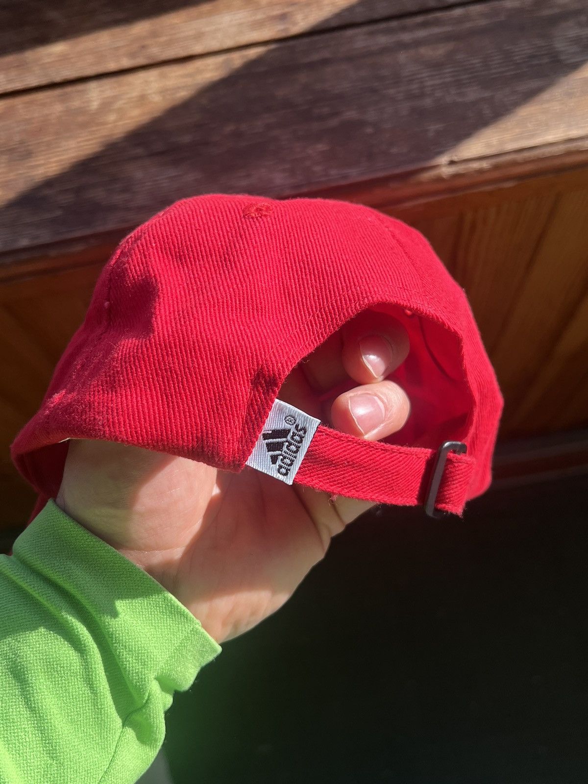 Adidas Vintage Red Hat Adidas Y2K Football Cap Size ONE SIZE - 6 Thumbnail