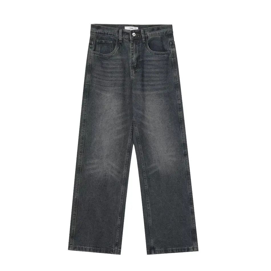 Japanese Brand Retro loose straight leg wide leg jeans Size US 32 / EU 48 - 6 Thumbnail