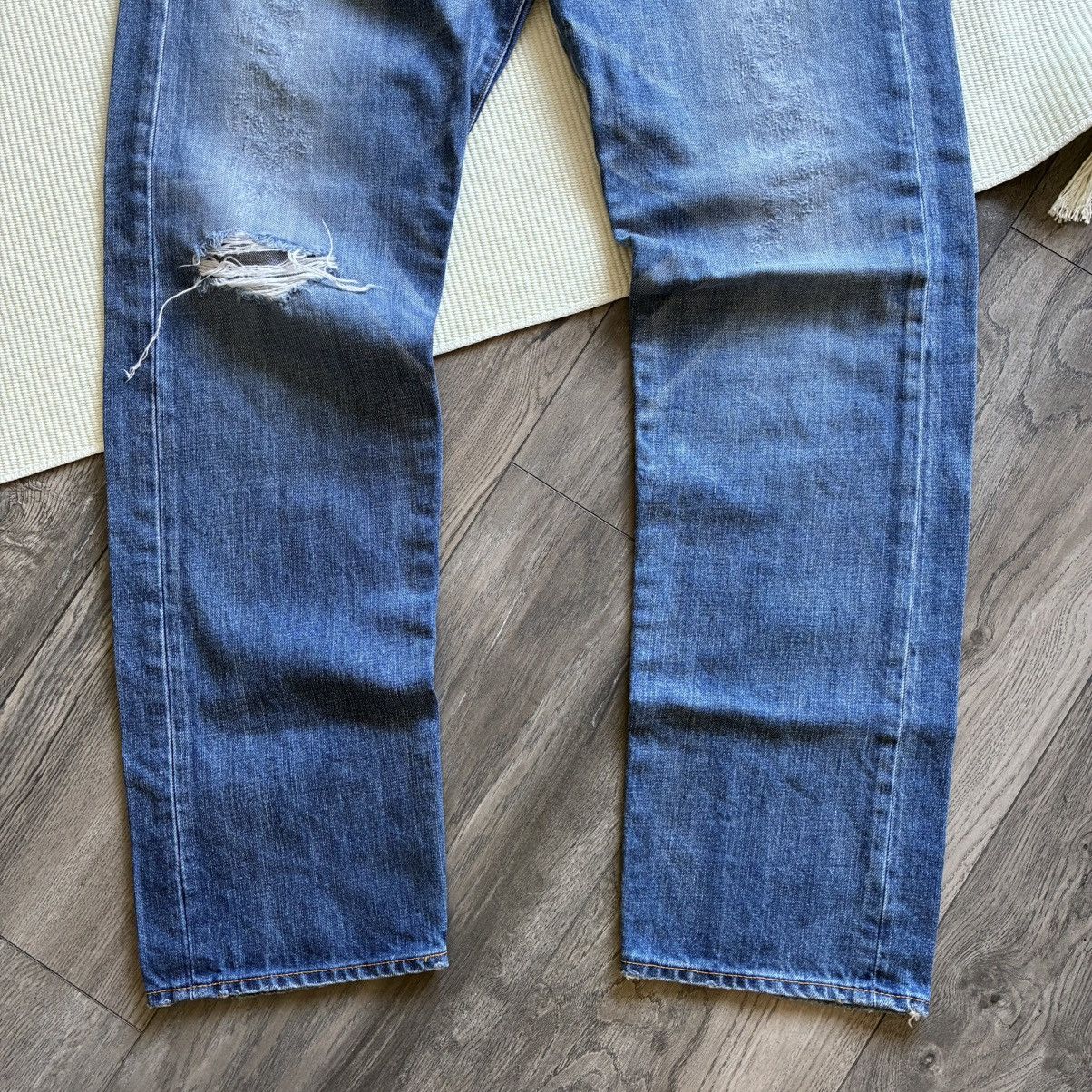 URBAN RESEARCH DOORS D’sh Urban Research Doors Distressed Light Wash Blue Jeans Size US 31 - 2 Thumbnail