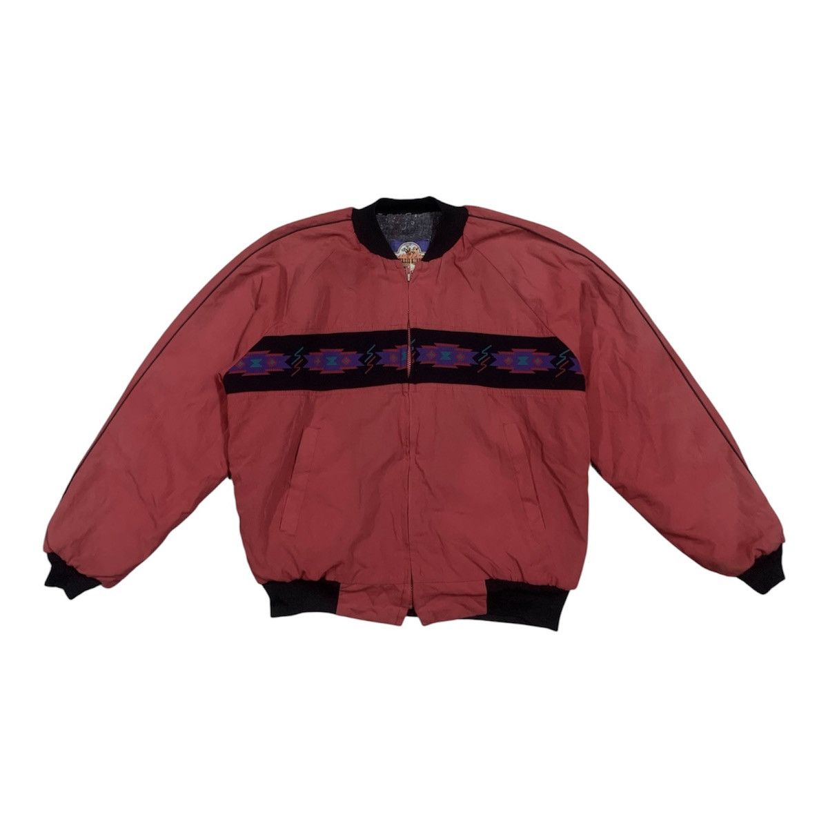 Vintage Vintage Express Rider Aztec Southwestern Bomber Jacket Size US L / EU 52-54 / 3 - 1 Thumbnail