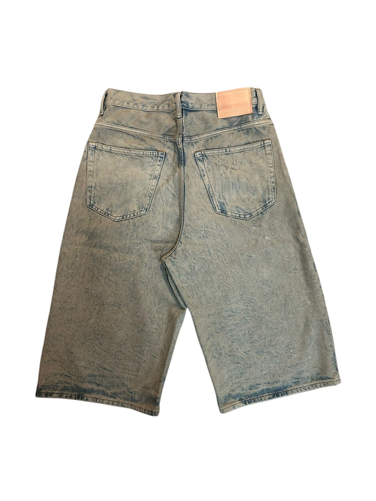 Acne Studios Acne Studios Long Denim Shorts Blue/Brown Size US 30 / EU 46 - 2 Thumbnail