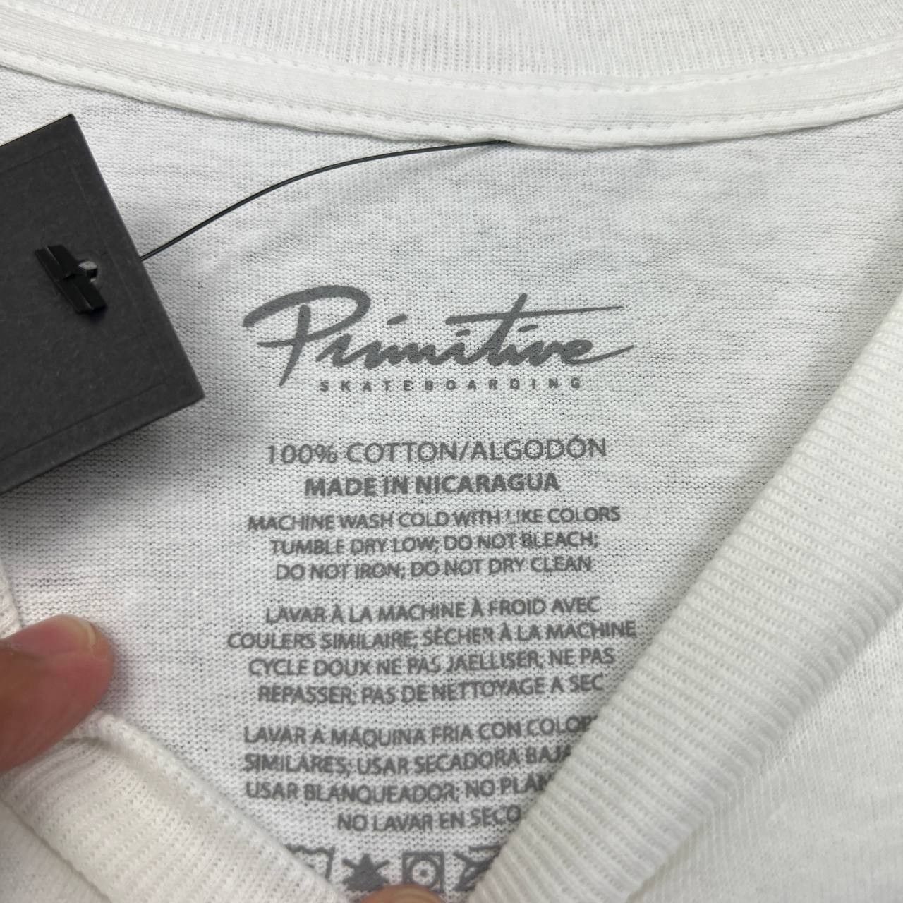 Primitive Primitive Skateboarding Shirt Men Large White Crew Neck New Size US L / EU 52-54 / 3 - 4 Thumbnail