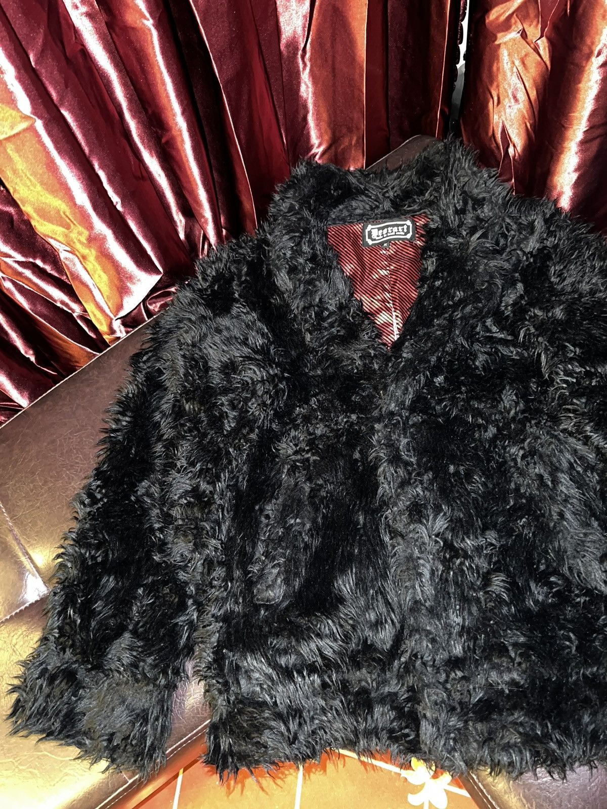Japanese Brand Vintage DEORART black faux fur jacket 🖤🧛🏻‍♀️ Size US M / EU 48-50 / 2 - 14 Thumbnail