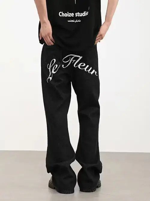 VIBE hiphop flared pattern y2k skate jeans Size US 32 / EU 48 - 1 Thumbnail