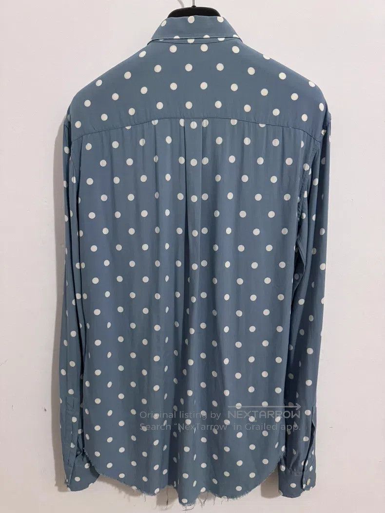 Saint Laurent Paris Saint Laurent Paris size 37 Mist Blue Destroyed Frayed Pol Size US S / EU 44-46 / 1 - 2 Thumbnail