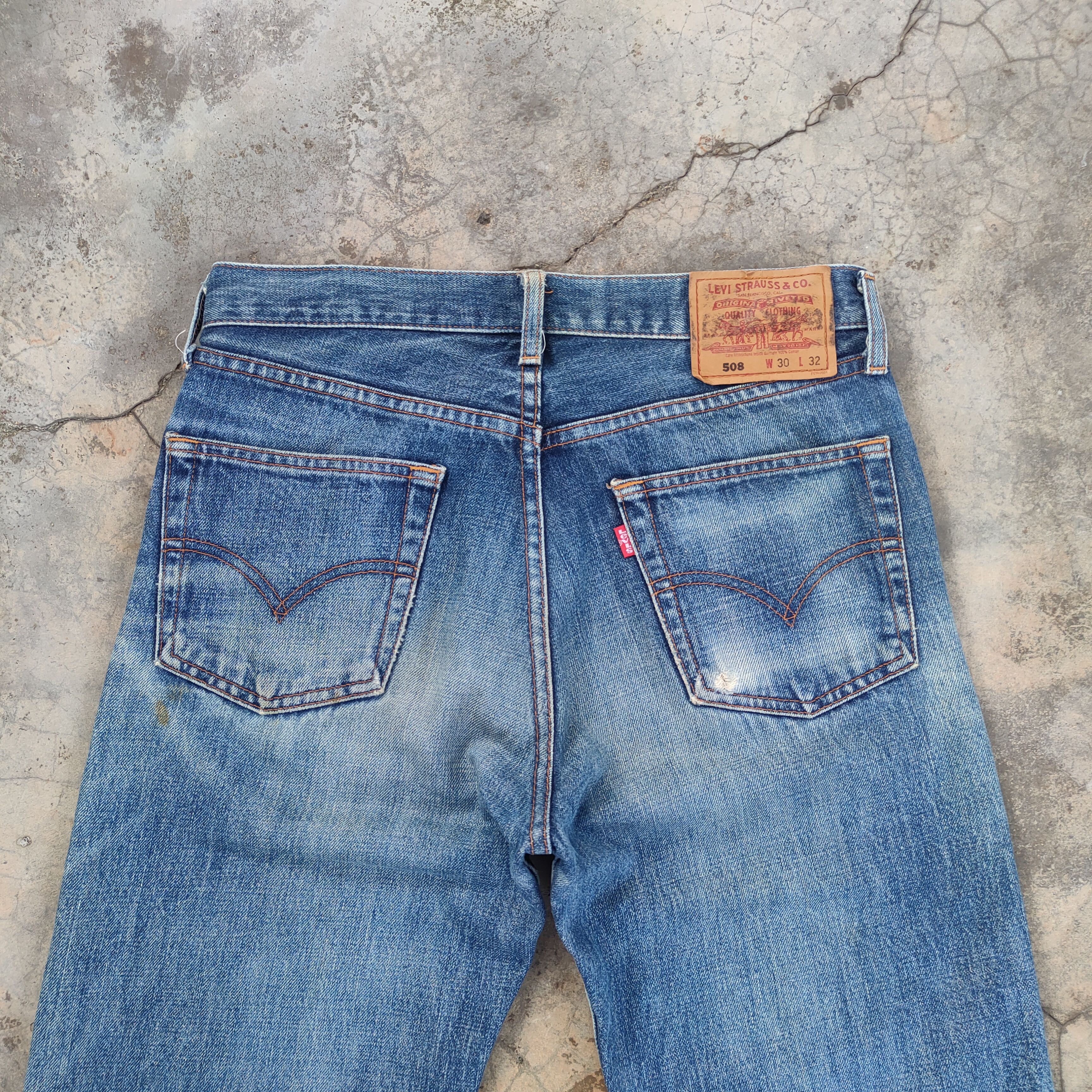 Levi's Vintage Clothing W30 VINTAGE LEVI'S 508 FADED DISTRESSED JEAN DENIM PANTS Size US 30 / EU 46 - 8 Thumbnail