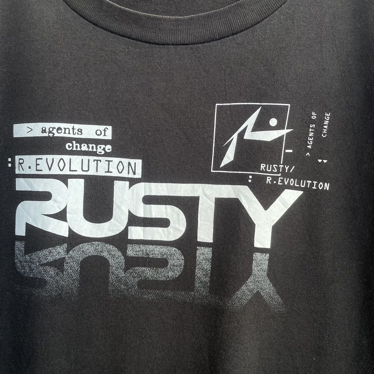 Rusty × Vintage Vintage 2000s Rusty Surf Faded Black T Shirt Size US L / EU 52-54 / 3 - 2 Thumbnail